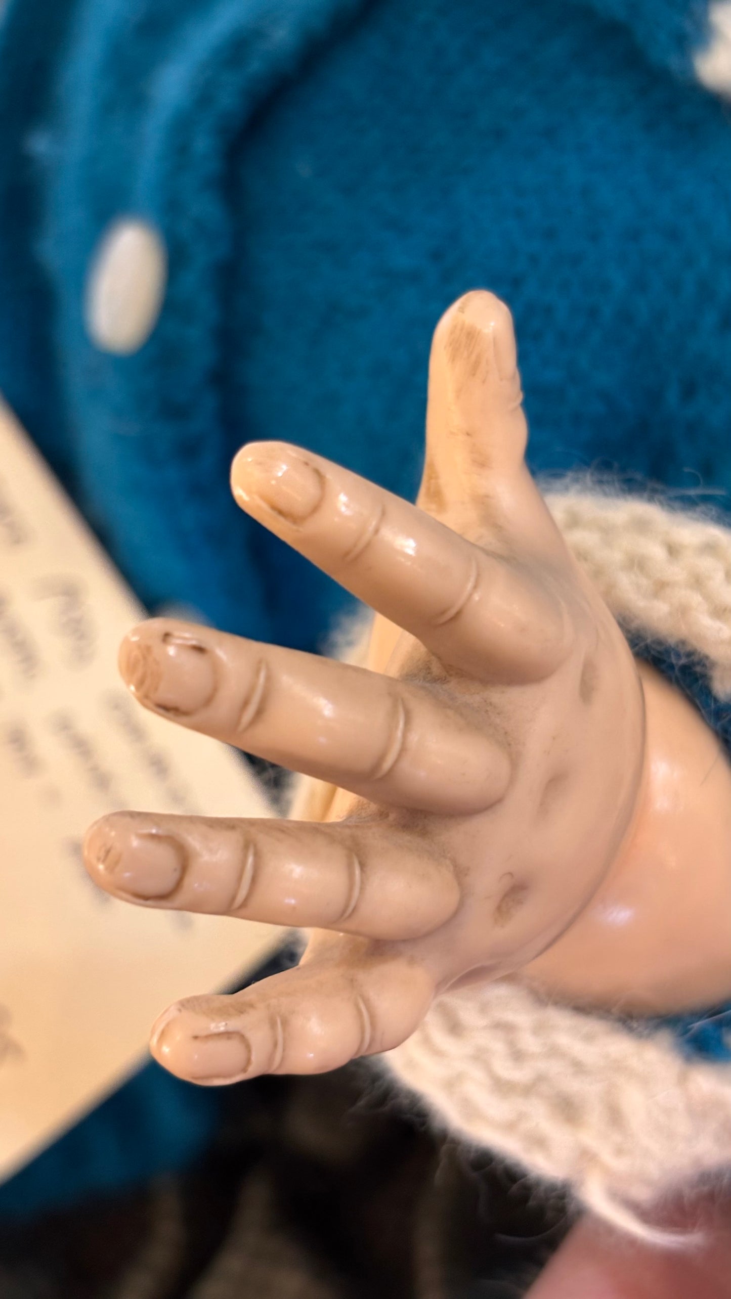 Large 1950s 50cm Hard Plastic Walking Doll – Mid-Century Collectible – Pedigree England