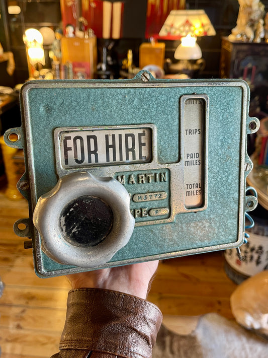 c.1960s Martin Mechanical Taxi Meter Australian