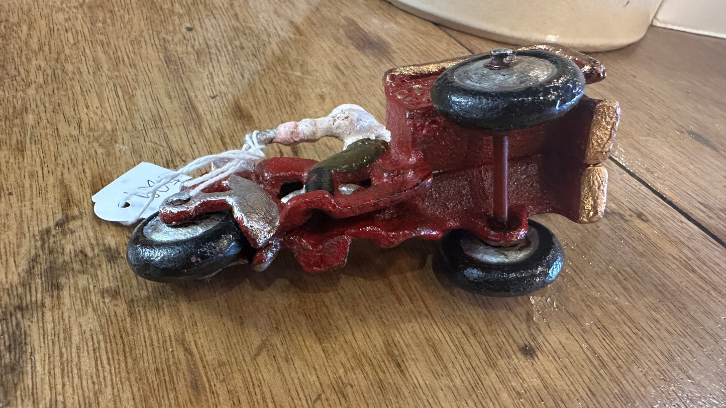 Cast Iron Trike Crash Car