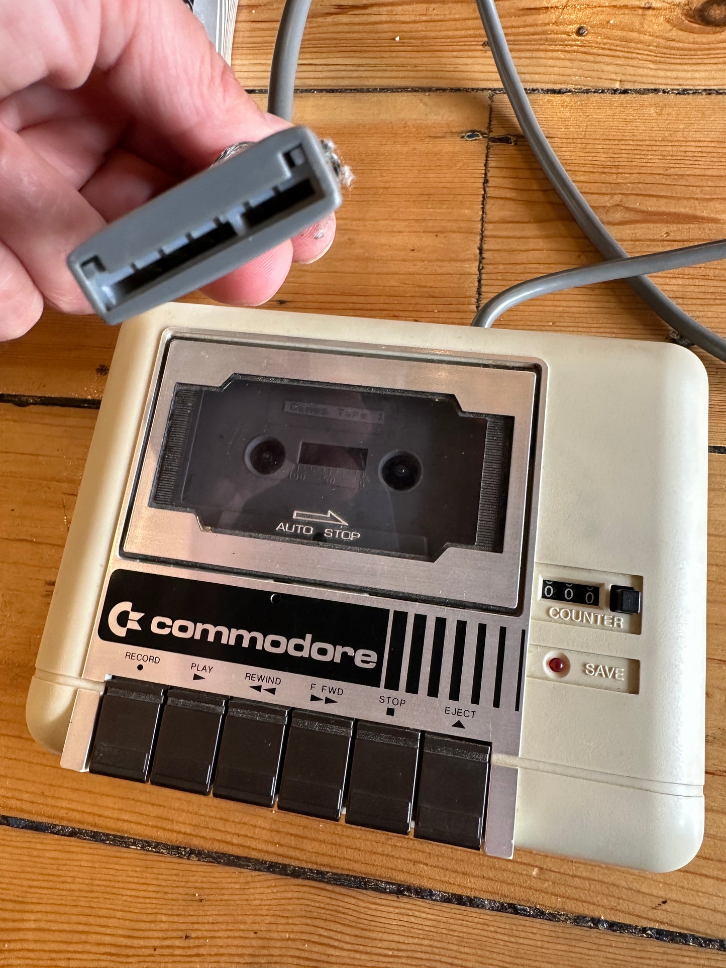 Vintage Commodore 1530 Datasette Unit, Model C2N with Original Box