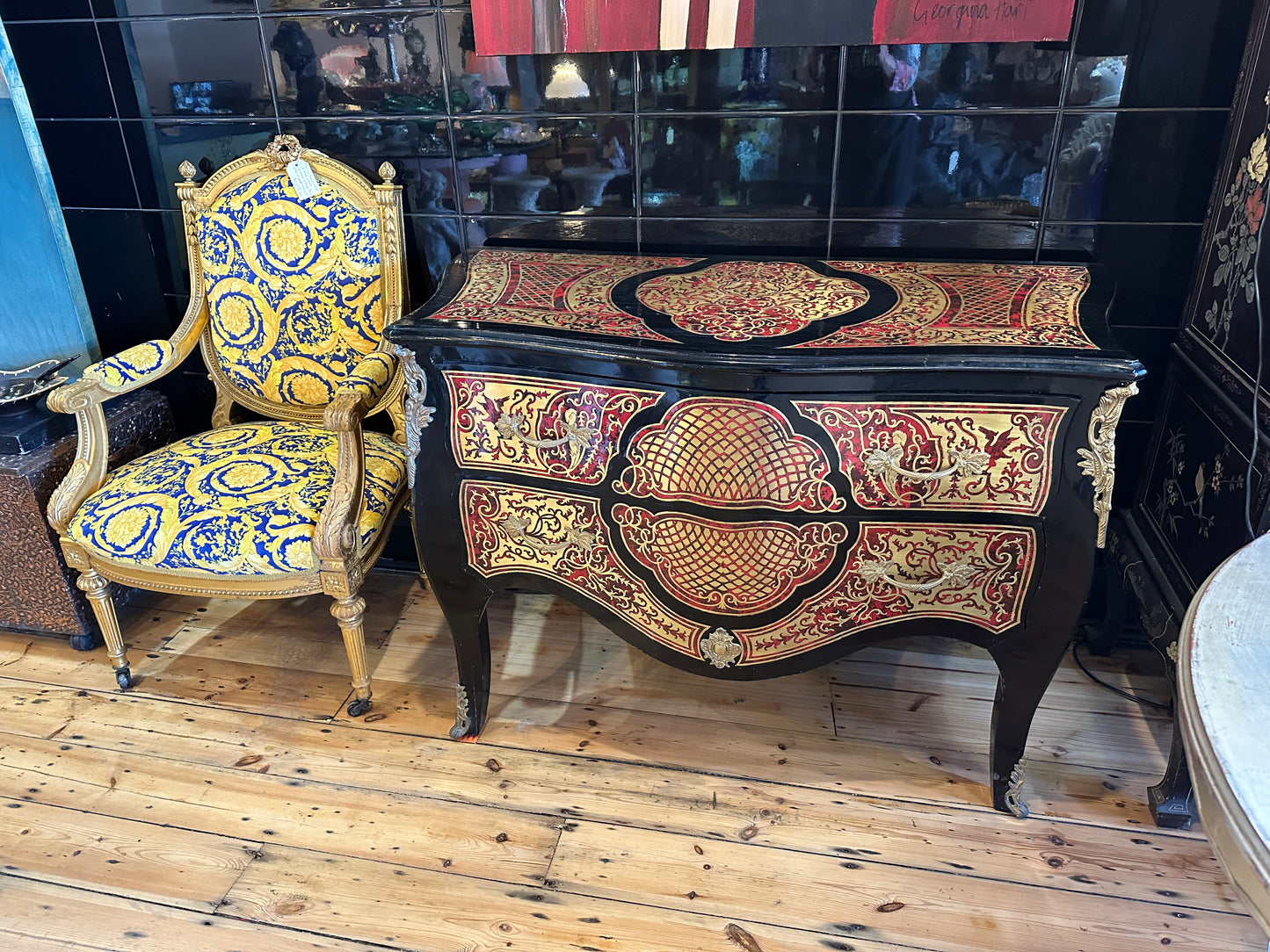 Baroque Boulle/ Louis XIV style chest of drawers or commode