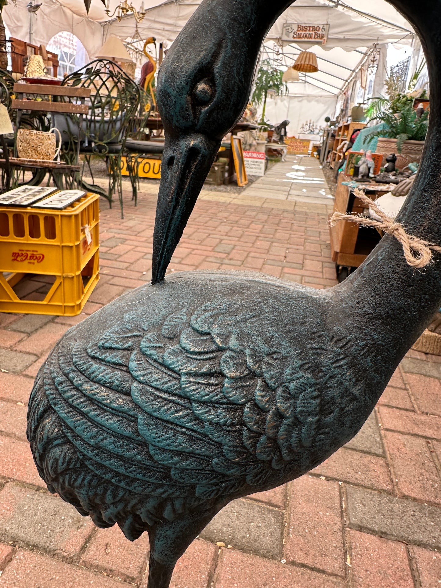 Cast Iron Cranes (available as pair)