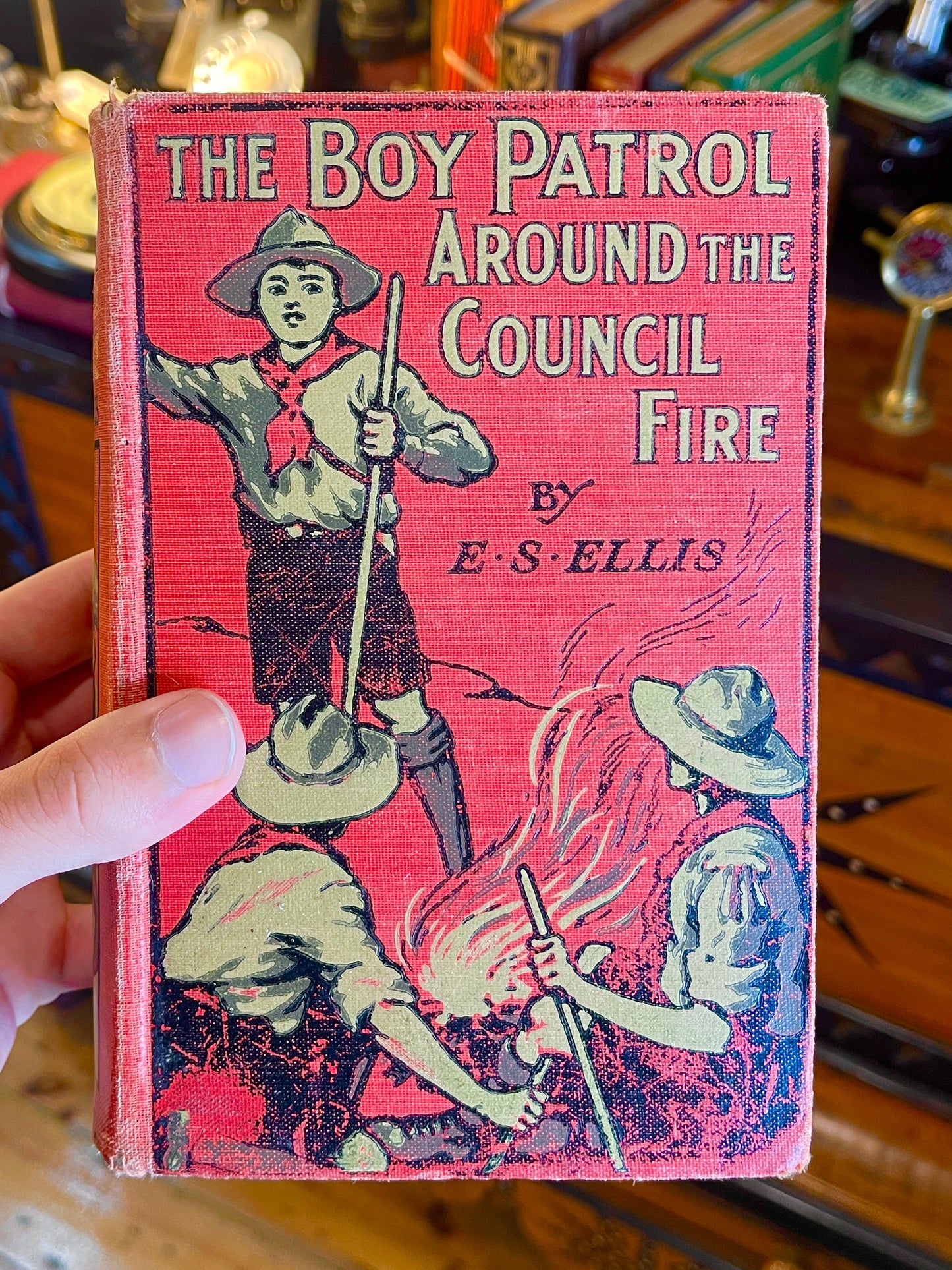 1913 The Boy Patrol Around the Council Fire by E. S. Ellis Book