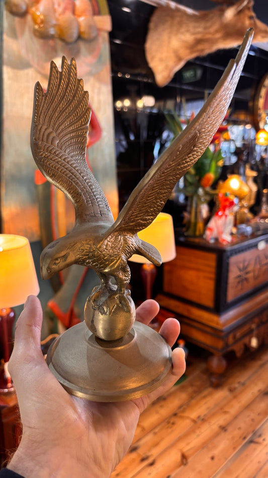 Vintage Cast Metal Eagle Figurine – 26cm