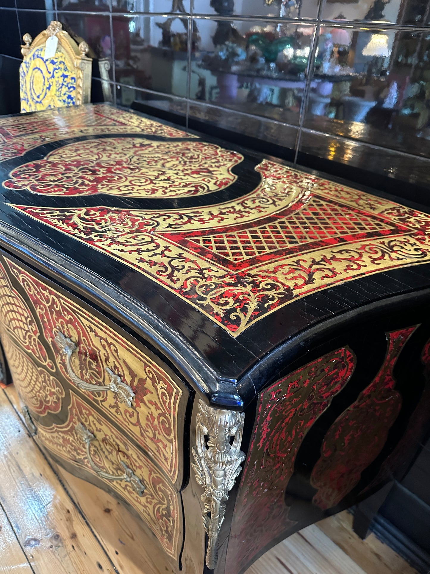 Baroque Boulle/ Louis XIV style chest of drawers or commode