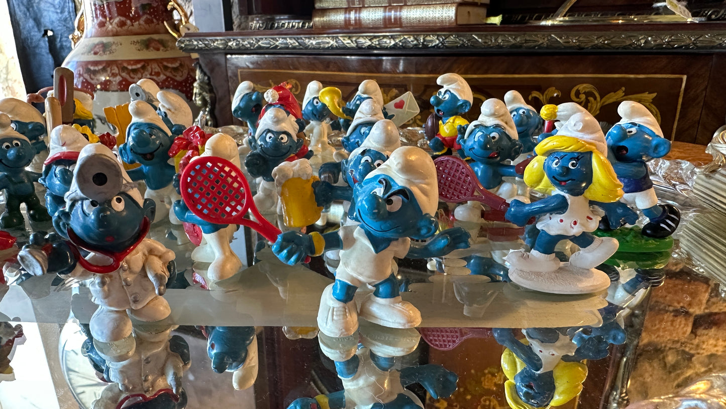 Vintage Smurfs produced by Schleich - classic figurines (1970-80s)