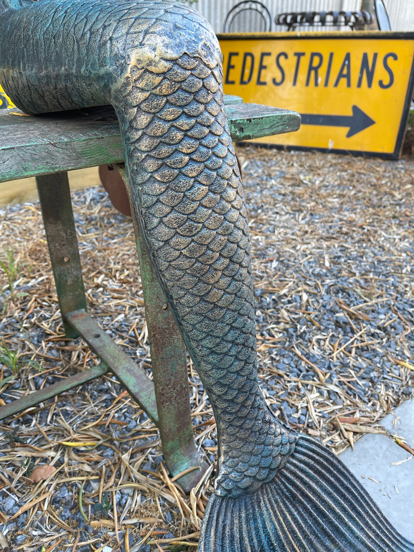 Heavy Cast Iron Mermaid Statue – Substantial and Elegant Design