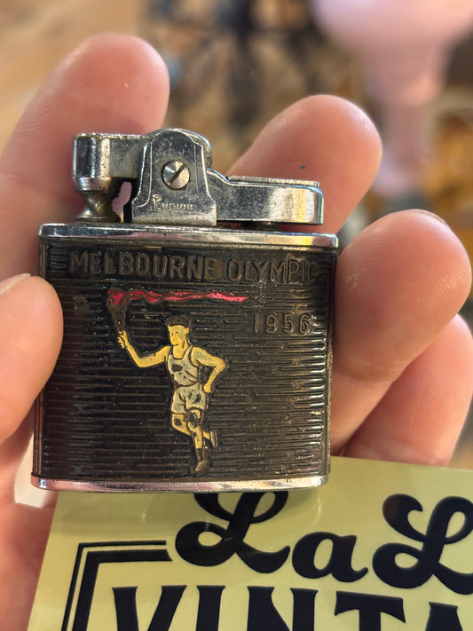 1956 Melbourne Olympics Penguin Superlative Lighter – Vintage Olympic Souvenir