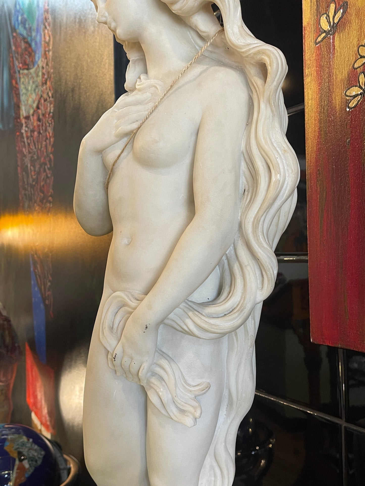 Large Solid Marble Venus Statue