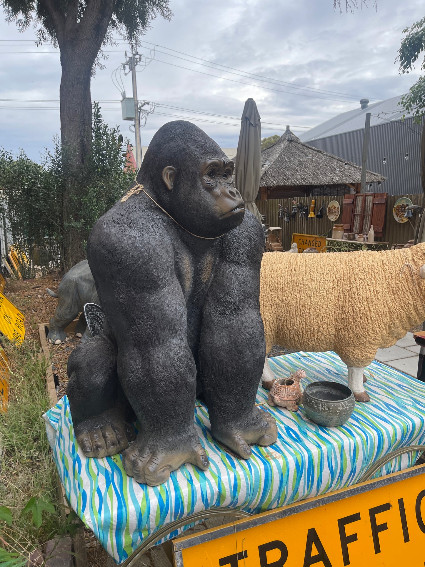 Life-size Fibreglass Gorilla Statue