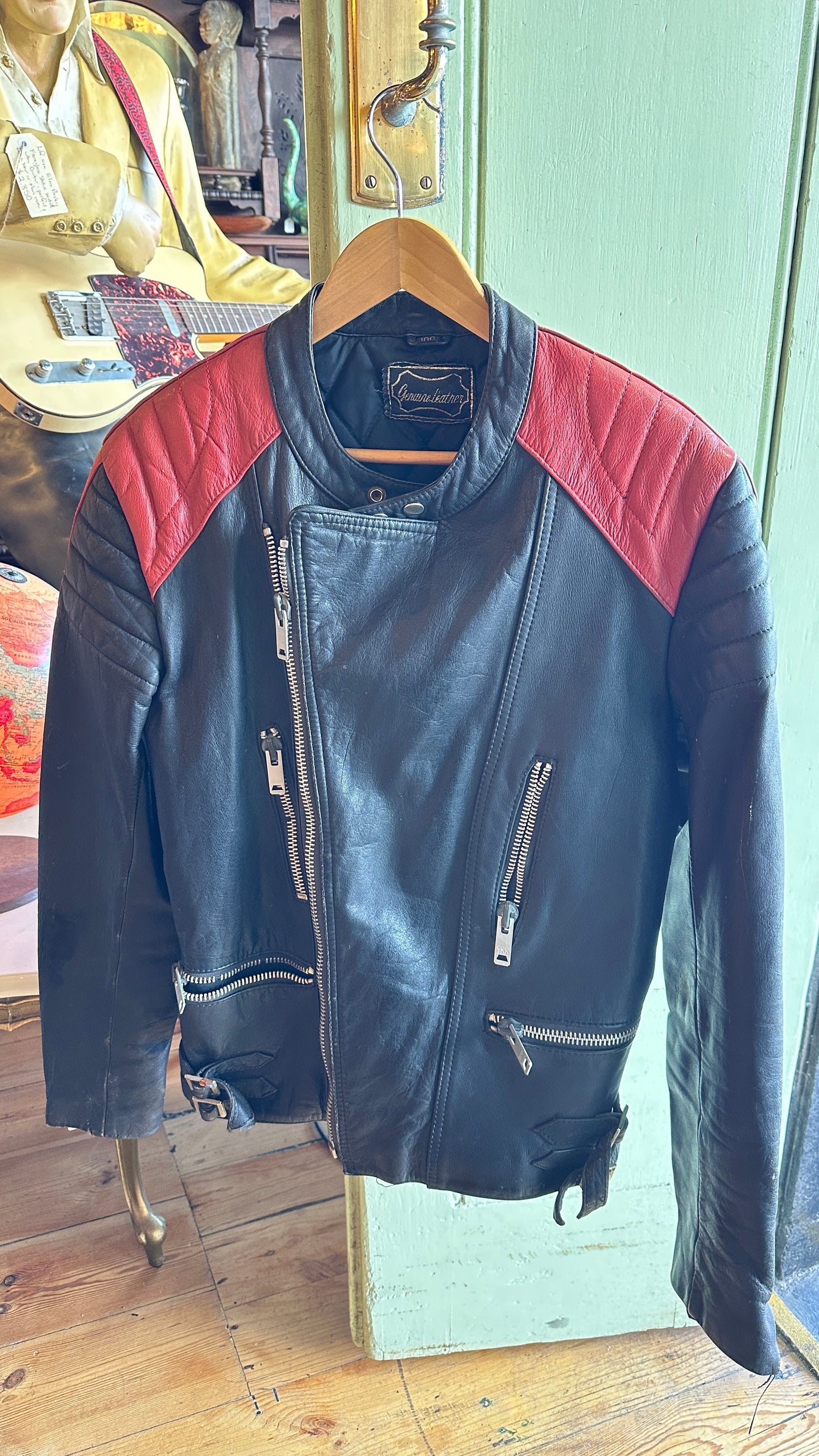 Vintage Leather Motorcycle Jacket