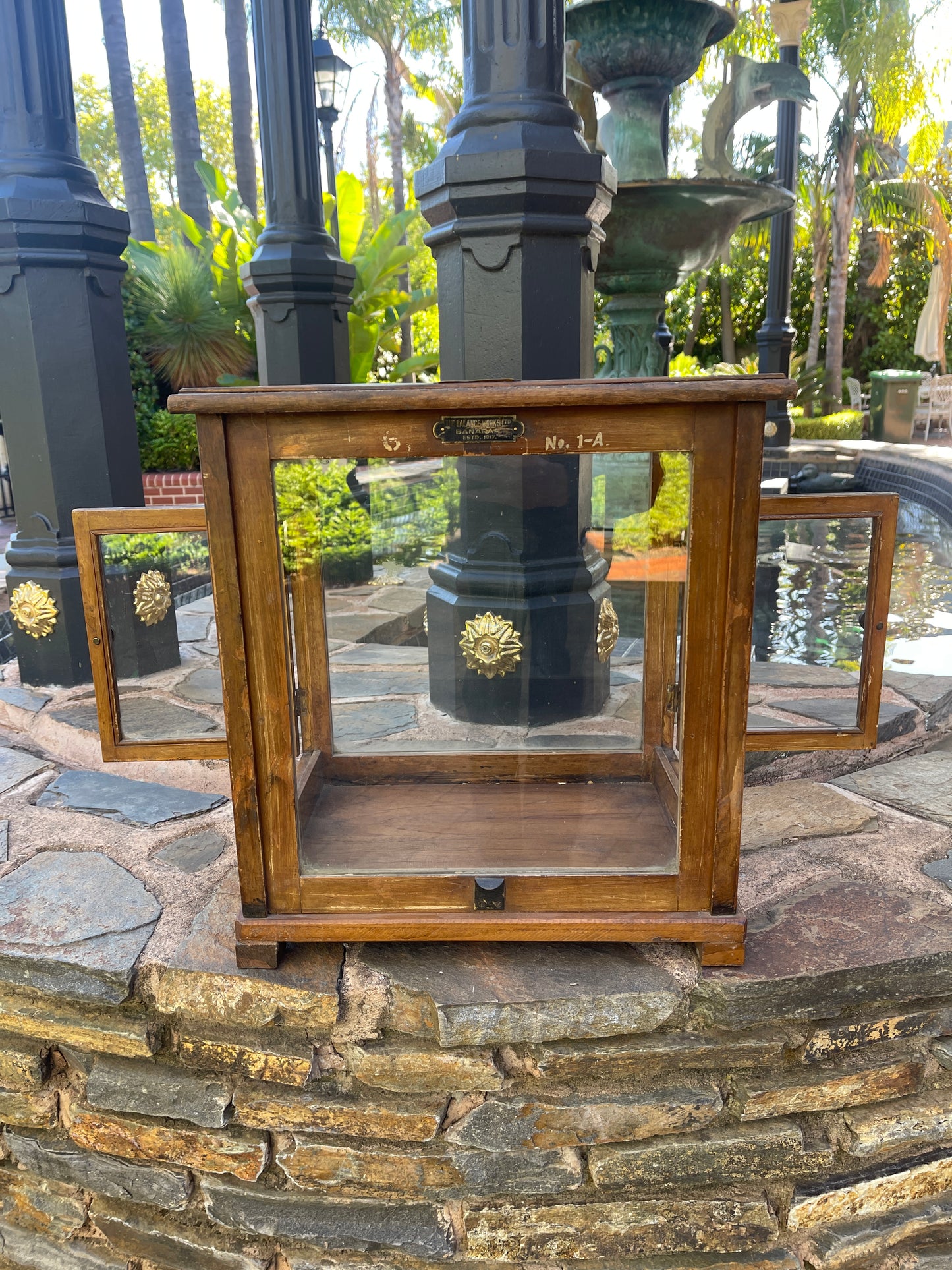 Antique Display Cabinet with 3 Doors