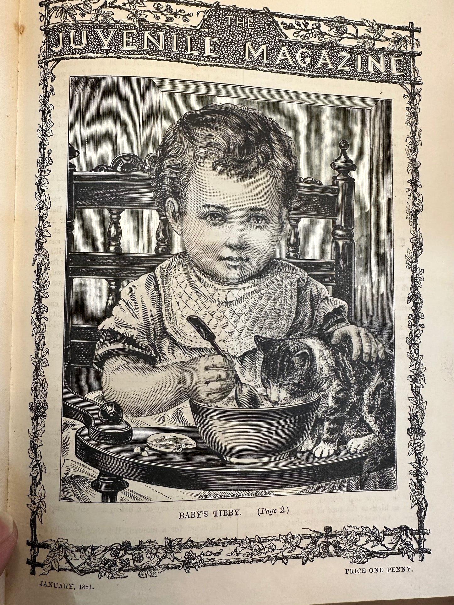 1881 Juvenile Magazine - Antique Book, Excellent Condition