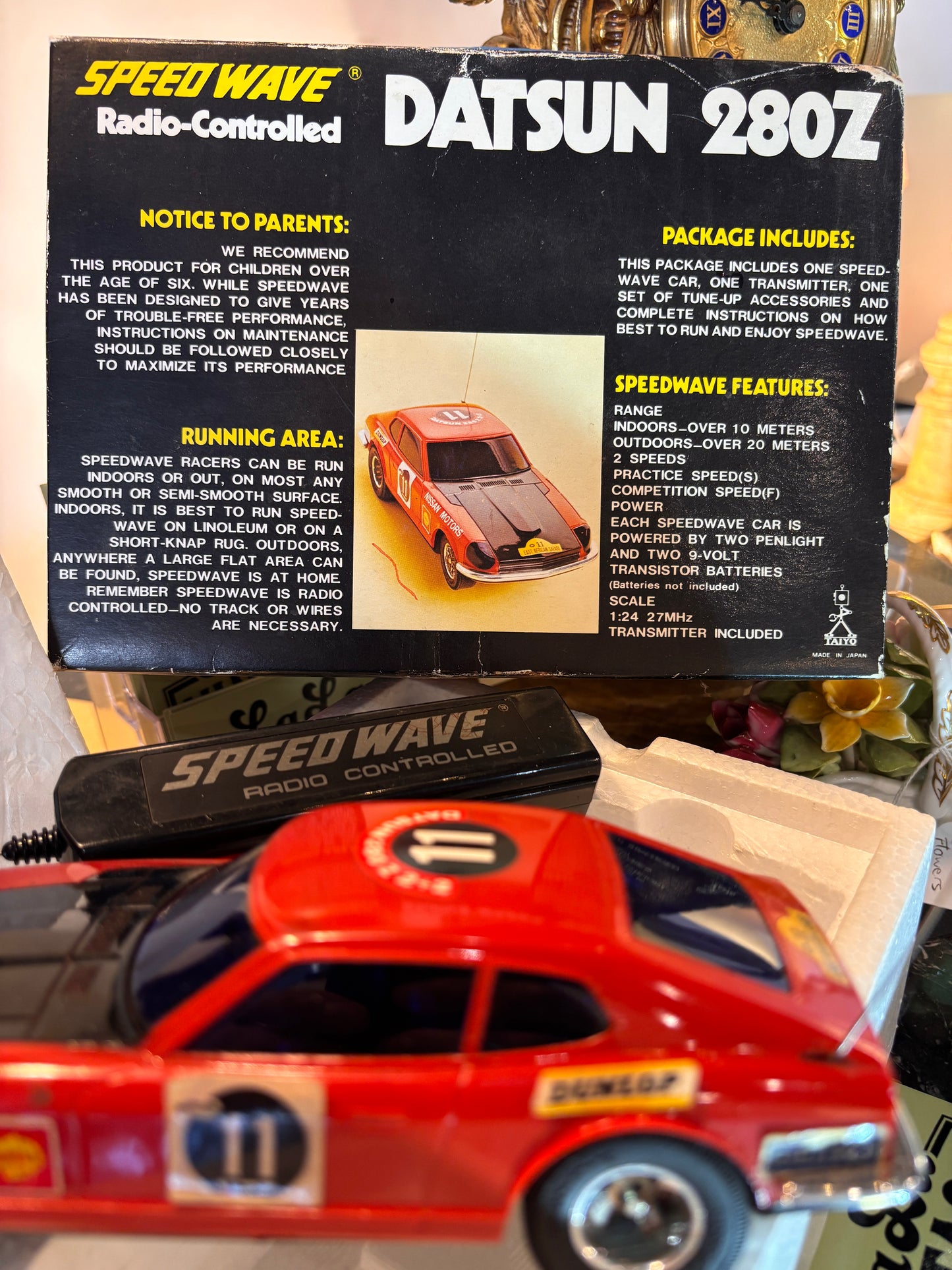 Vintage Taiyo Speed Wave Datsun 280Z RC Car – Made in Japan – Boxed 1970s Radio Controlled Nissan 280Z – Untested
