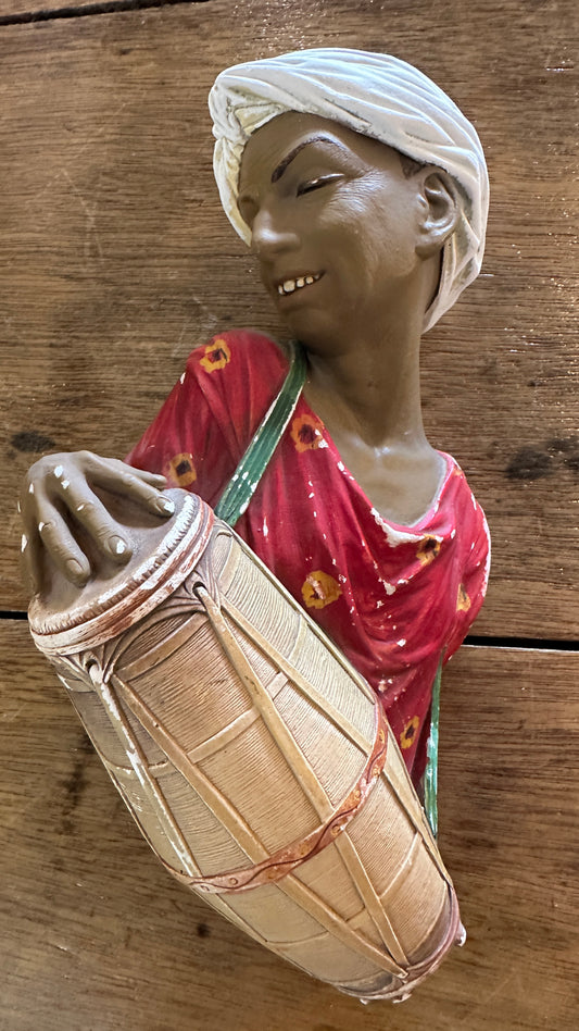 Vintage Bossons Drummer Chalkware,  England 1959