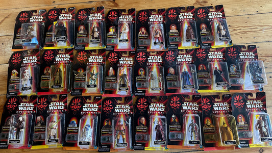 Star Wars 1998 Episode 1 Set of 24 Hasbro Collectible Comm Tech Action Figures, Avail Separately $25 each