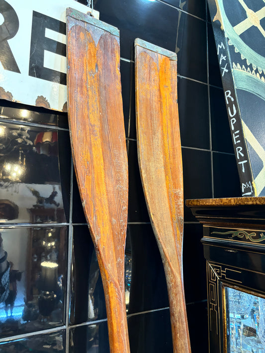 Pair of Vintage Rowing Oars