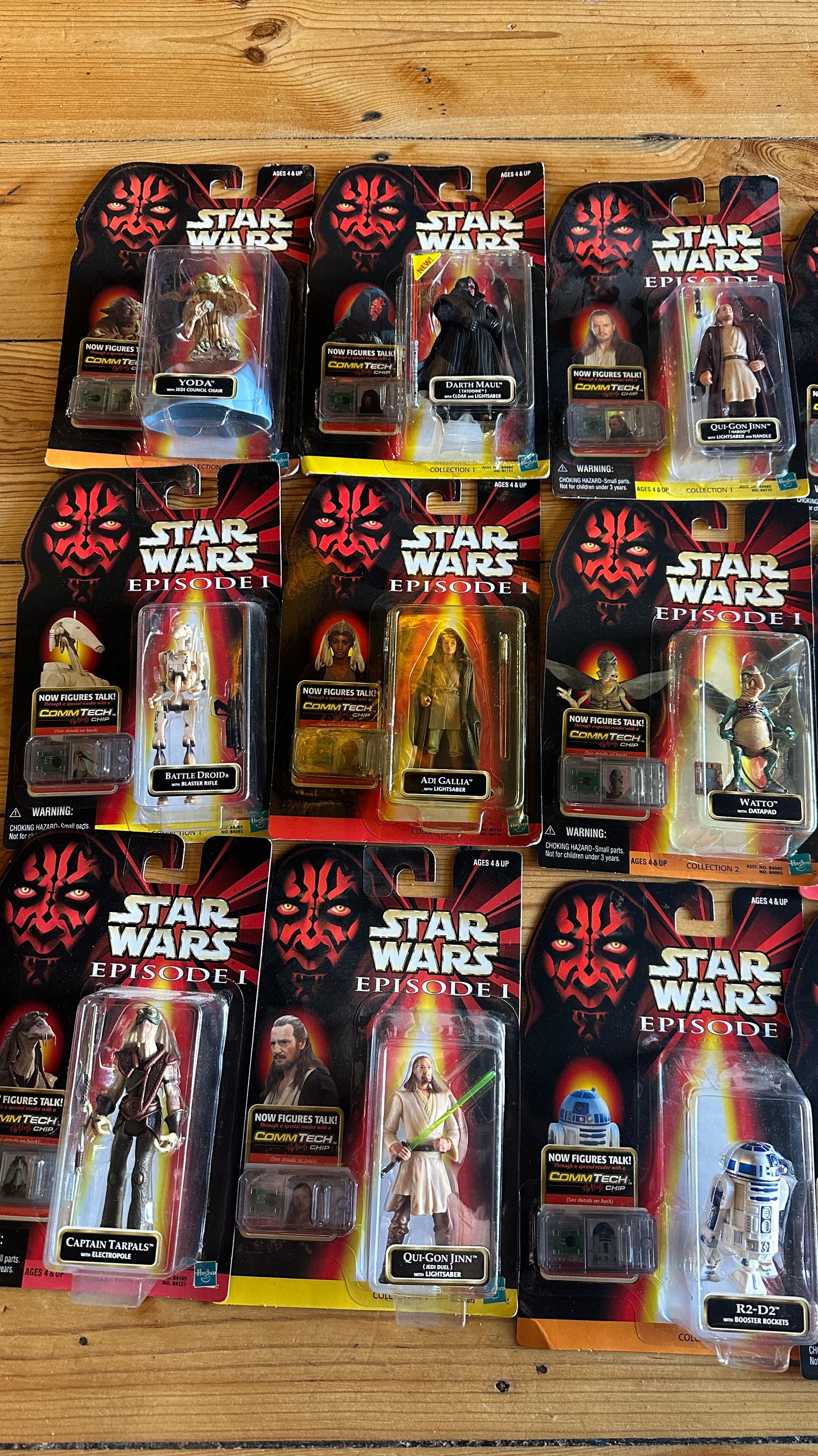 Star Wars 1998 Episode 1 Set of 24 Hasbro Collectible Comm Tech Action Figures, Avail Separately $25 each