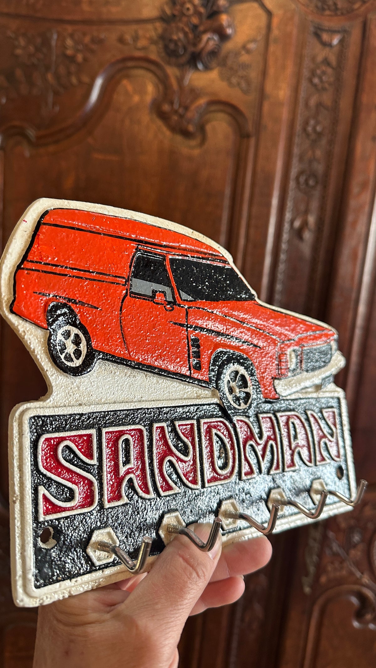 Cast Iron Sandman Key Hooks