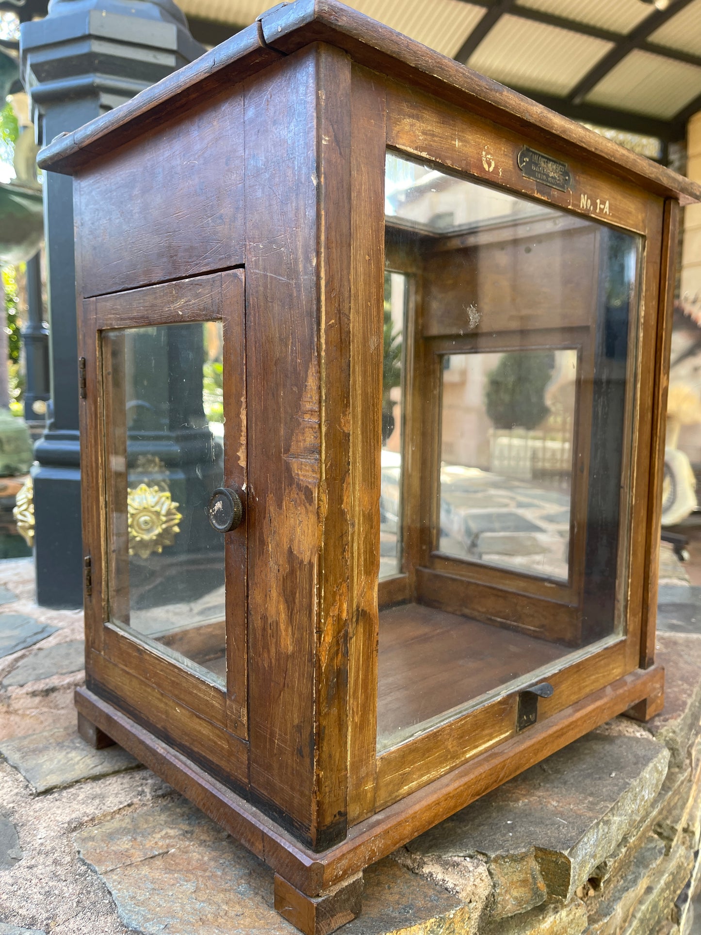 Antique Display Cabinet with 3 Doors