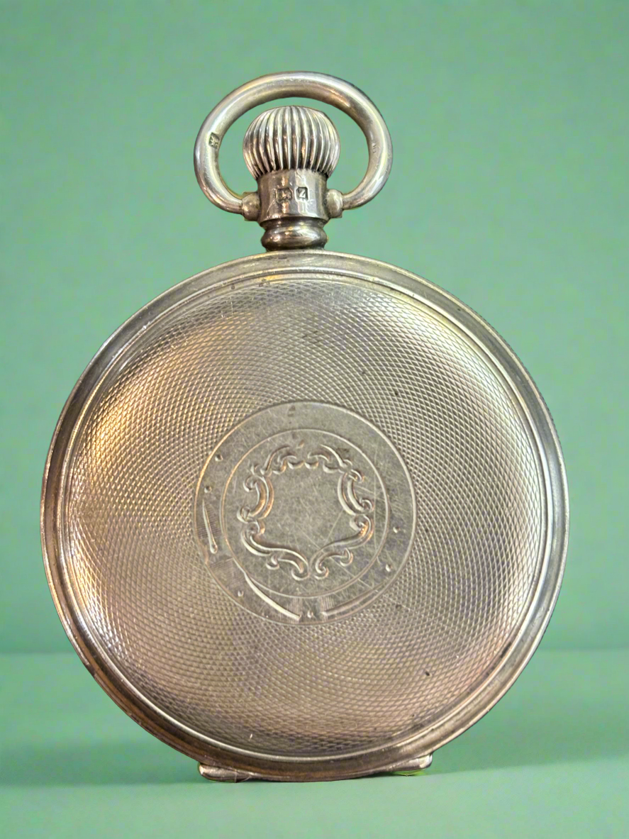 Silver Stewart Dawson Working Pocket Watch Swiss Defiance Lever Movement