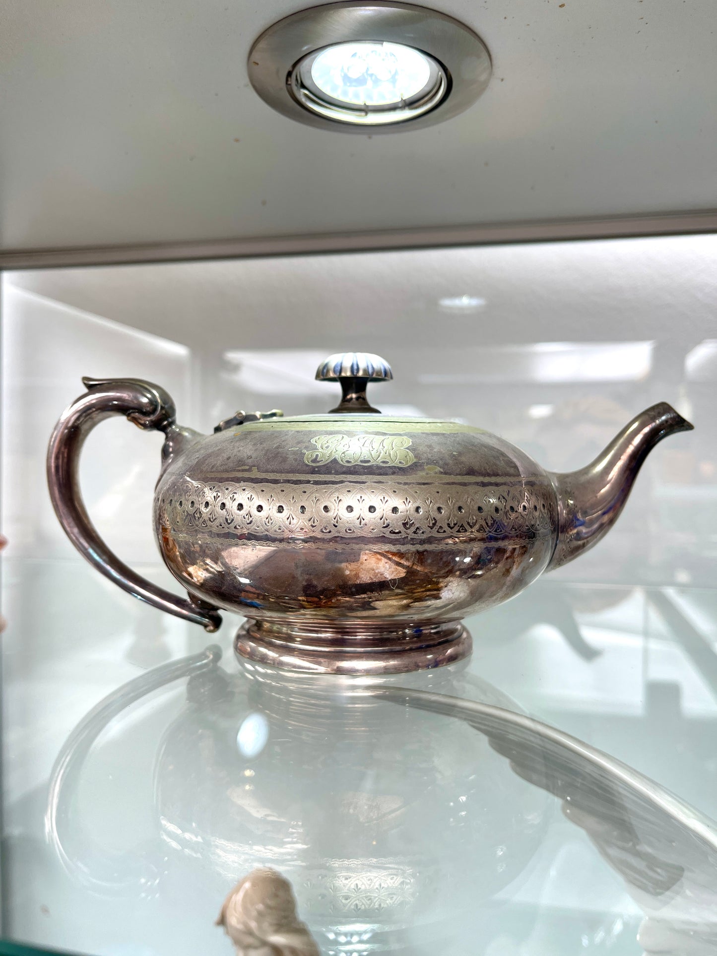 Antique c.1900s Elkington & Co. Silver Plated Teapot