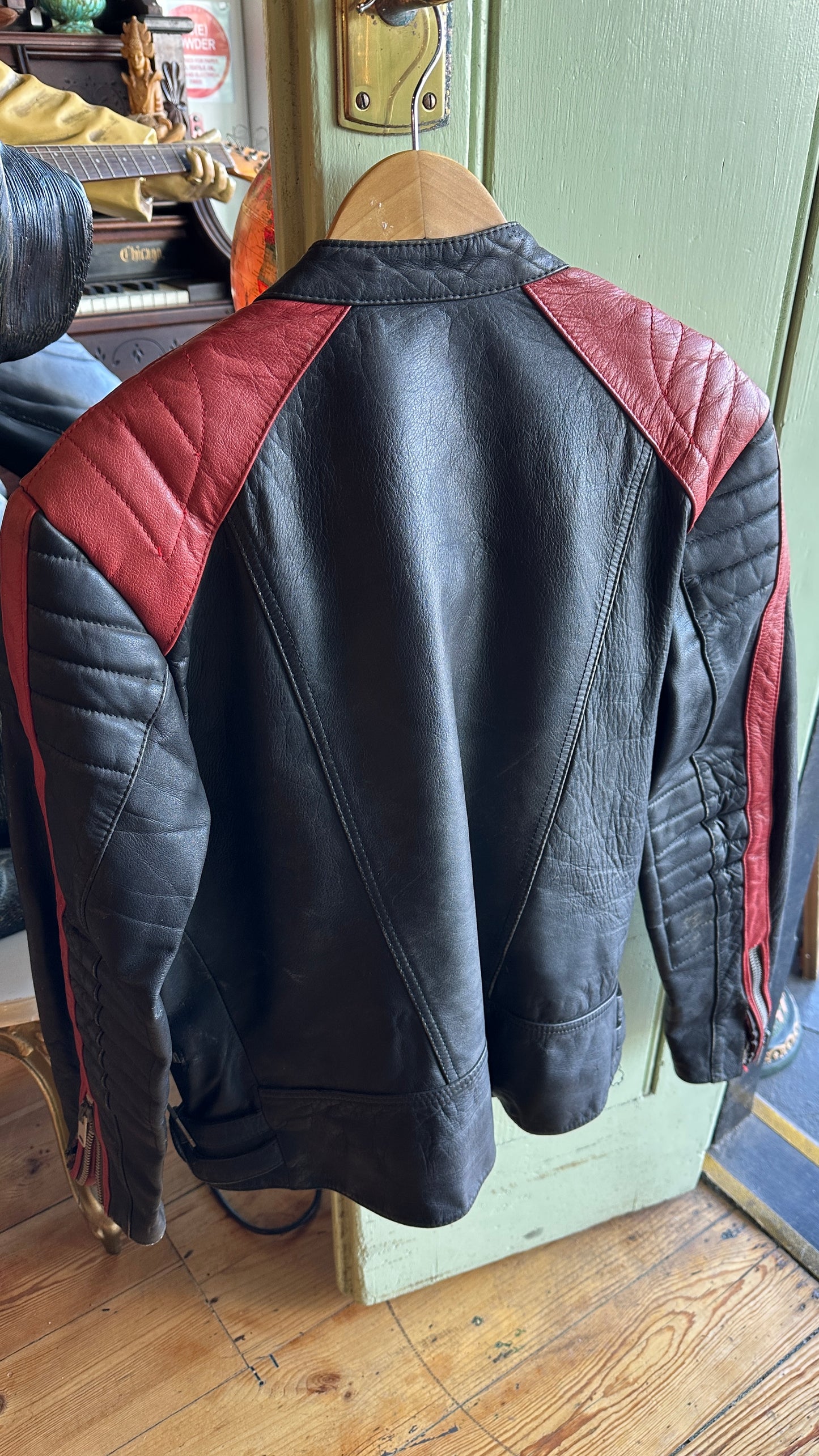 Vintage Leather Motorcycle Jacket