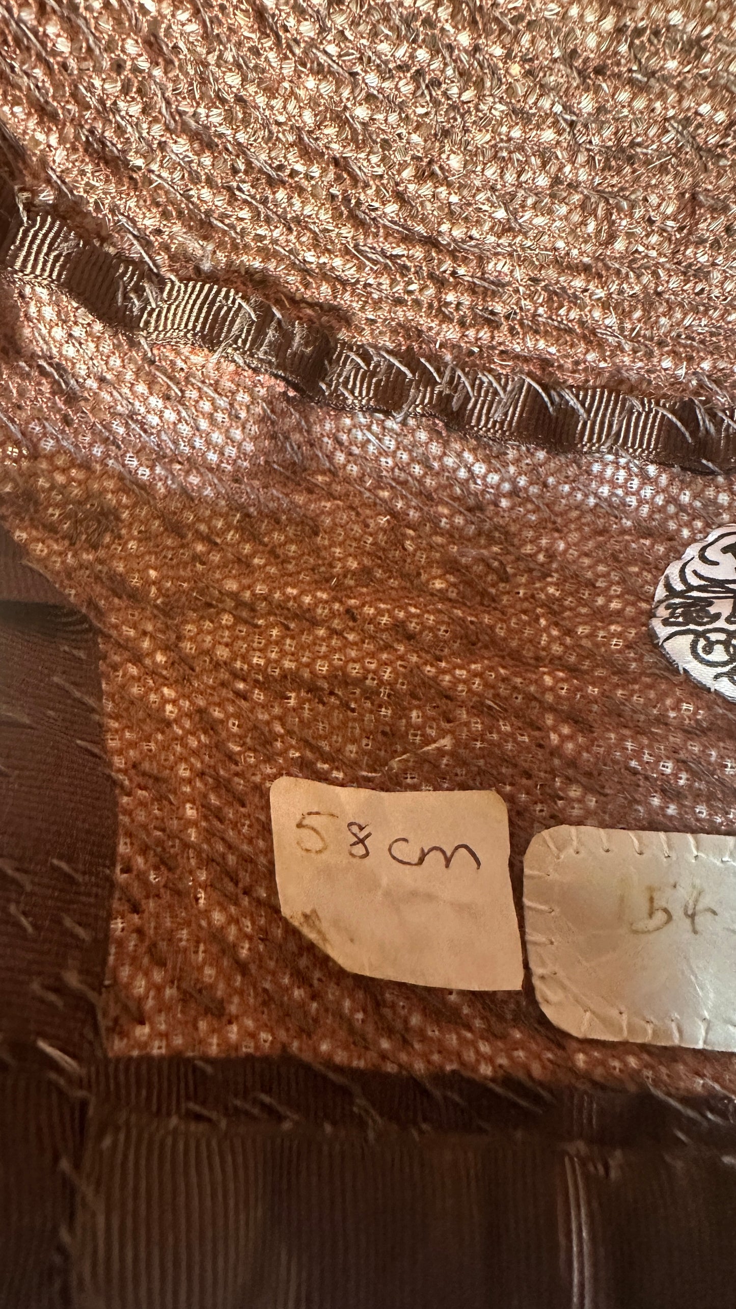 Antique English Barrister's Court Wig made from woven horsehair, by Ravenscroft
