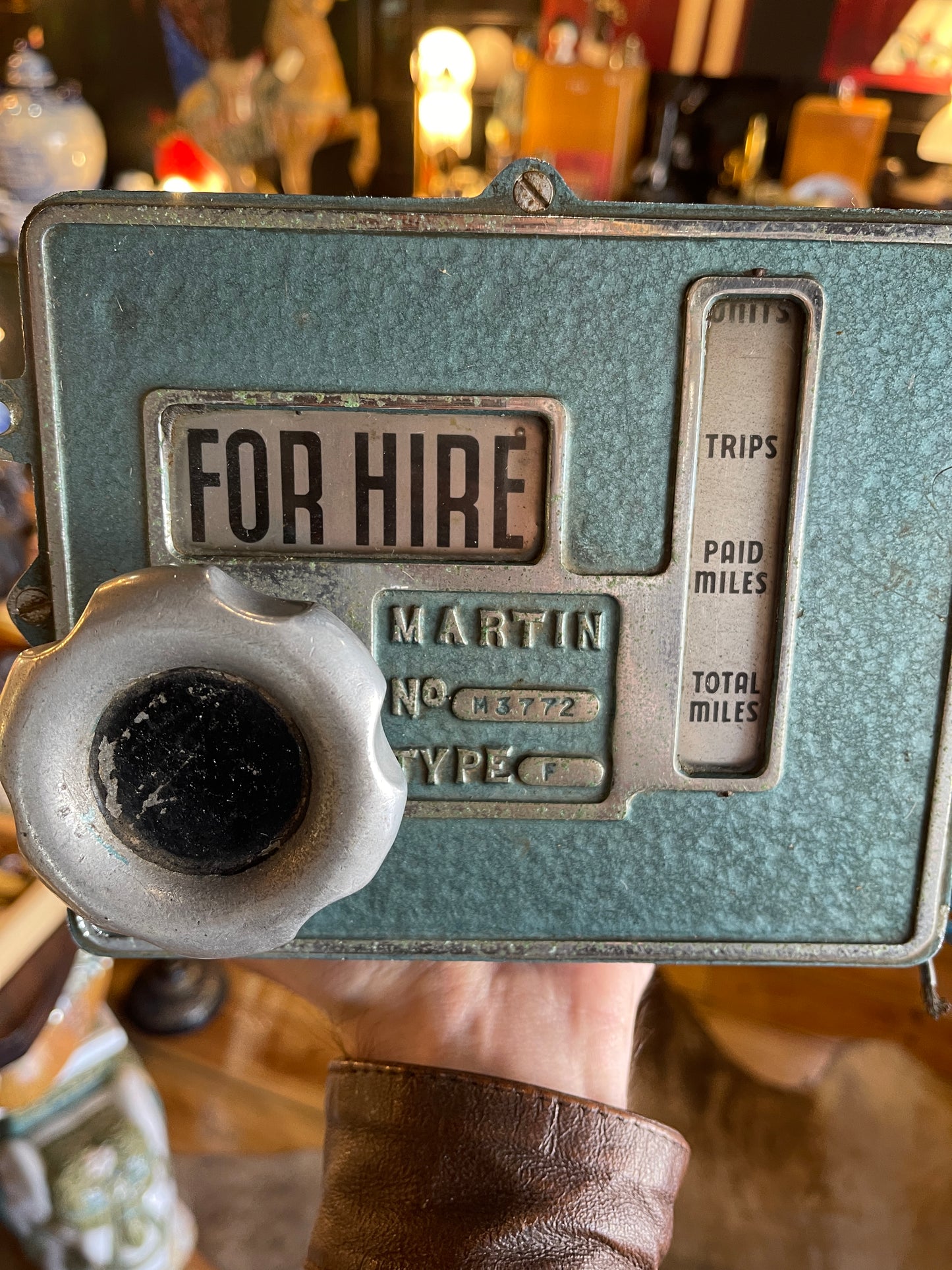 c.1960s Martin Mechanical Taxi Meter Australian