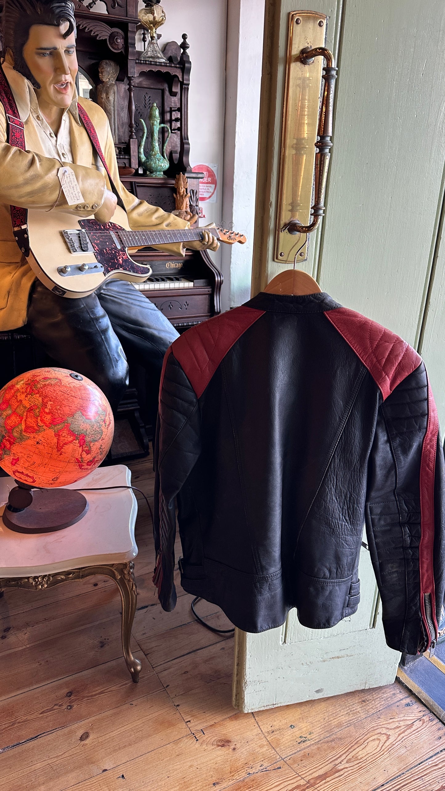 Vintage Leather Motorcycle Jacket