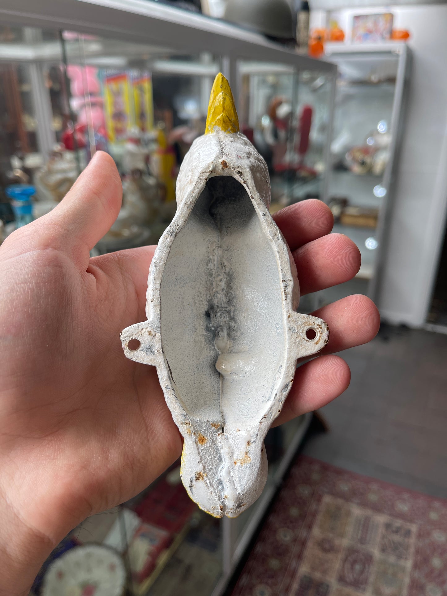 Cast Iron Sulphur-Crested Cockatoo Wall Hook – Priced Each (Many Available)