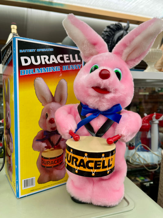 Battery-Operated Duracell Drumming Bunny – Vintage with Original Box