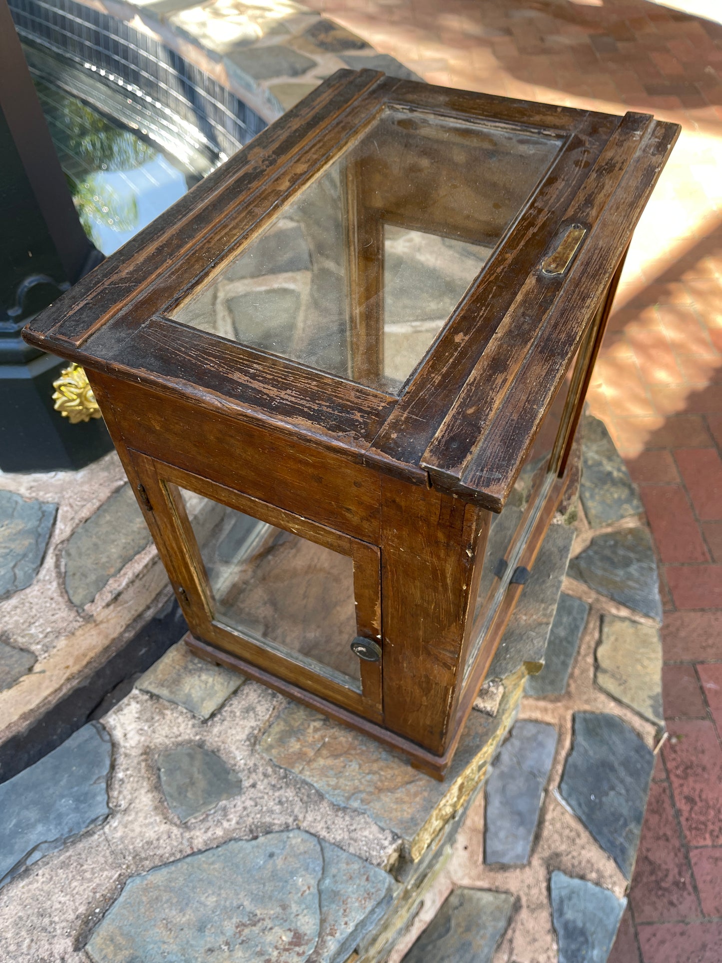 Antique Display Cabinet with 3 Doors