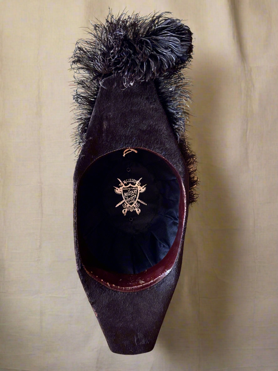 Ostrich Feather Uniform Hat by MG Lilley Columbus Ohio