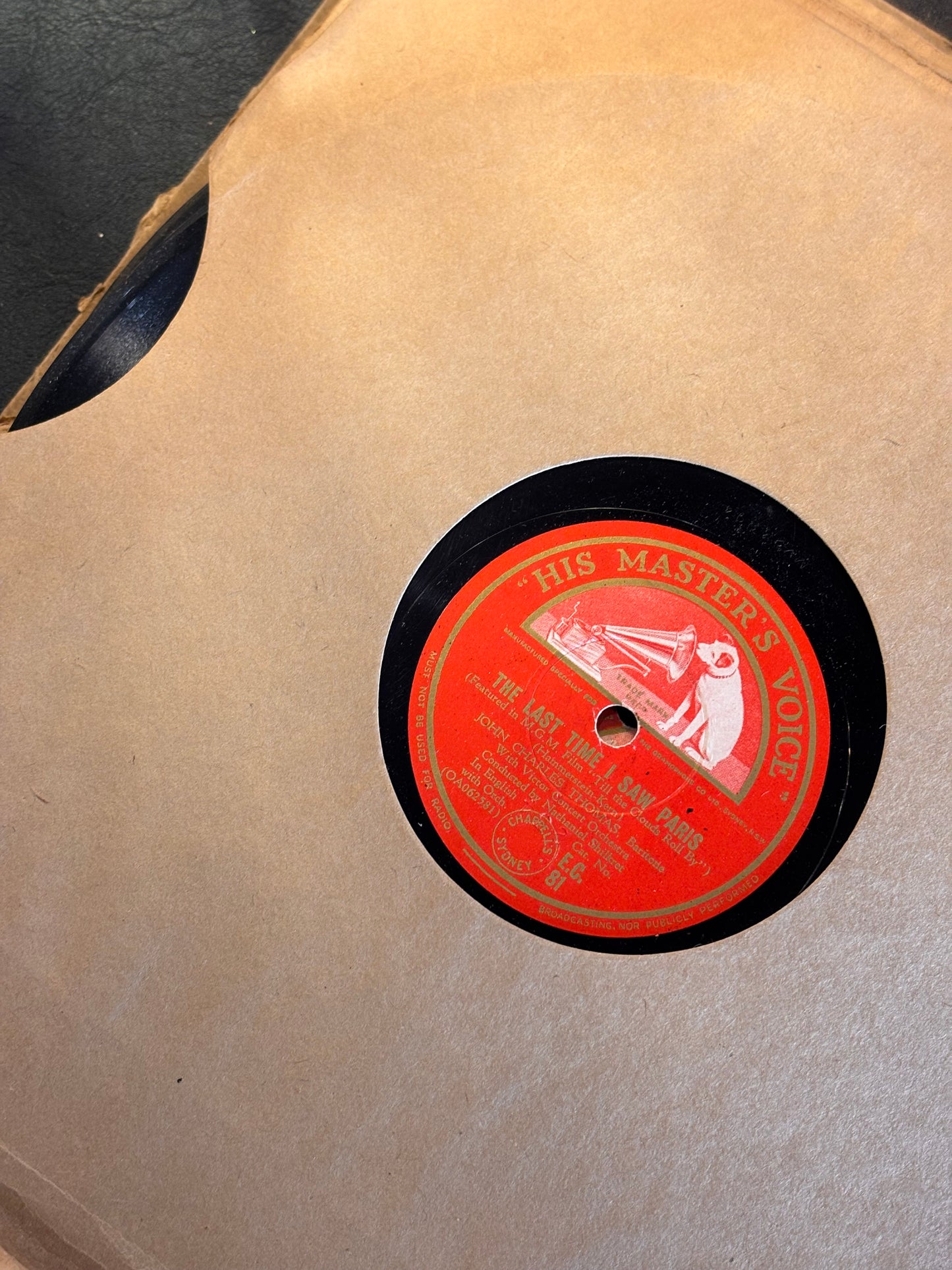 Columbia “Magic Notes” Record Album Binder with 78rpm Records – HMV, Parlophone & Columbia (1930s–40s)