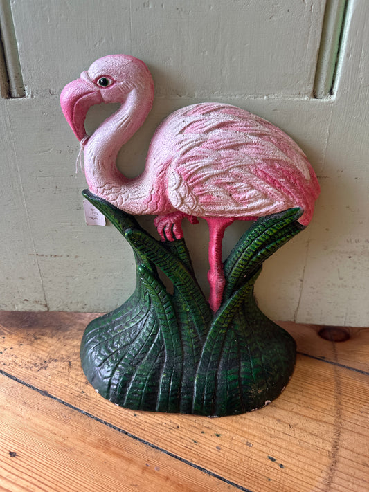 Cast Iron Flamingo Doorstop