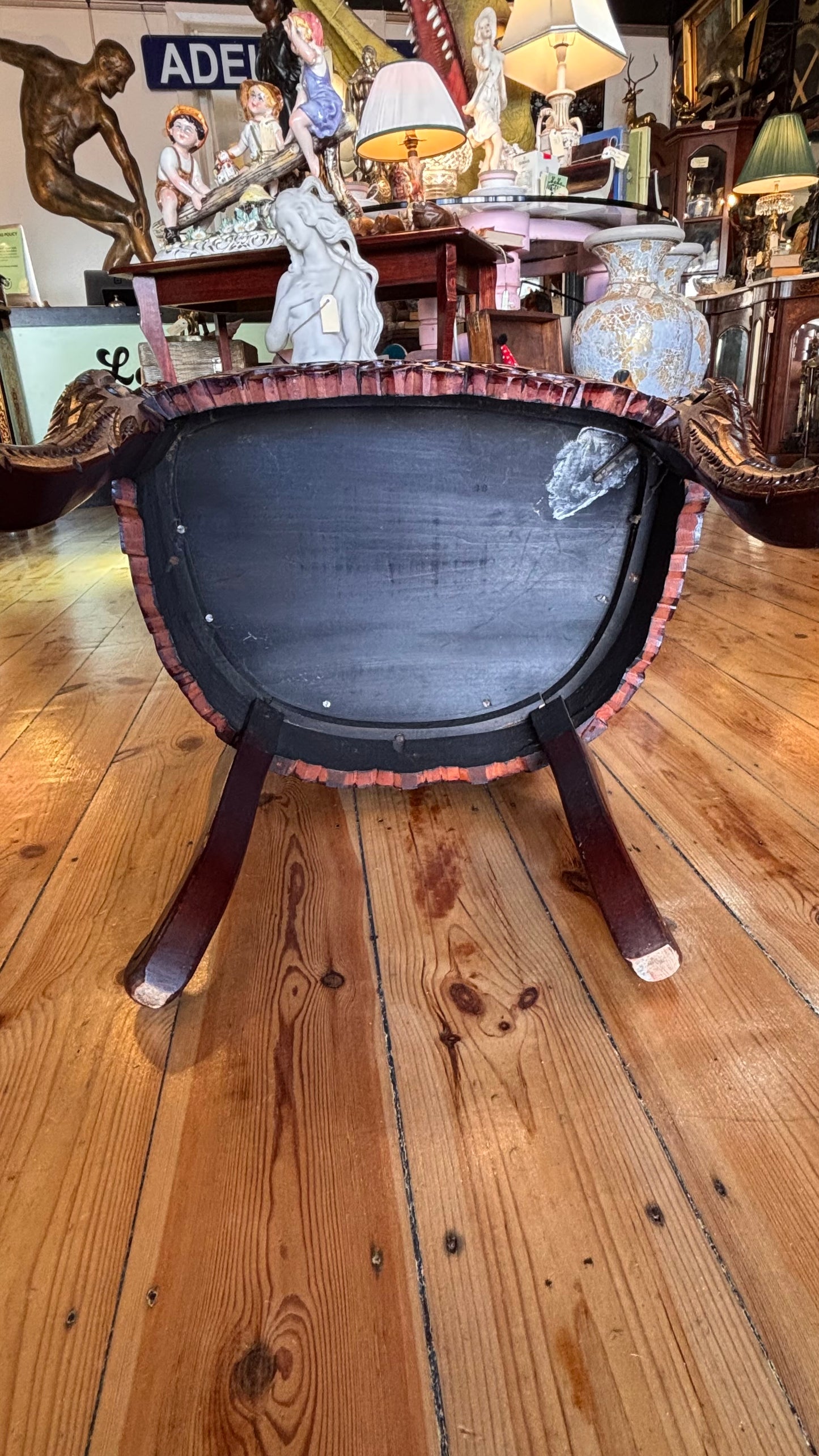 Antique Chinese Carved Dragon Throne Chair | Hand-Carved Hardwood Armchair