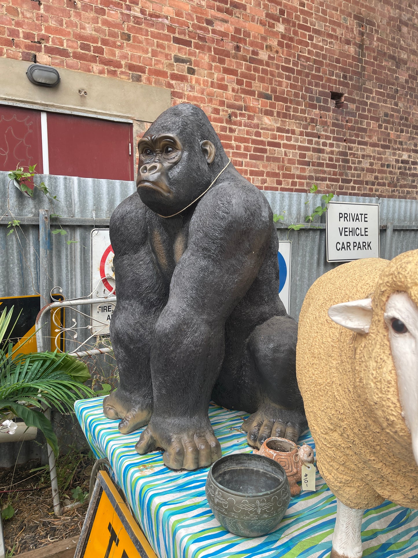 Life-size Fibreglass Gorilla Statue