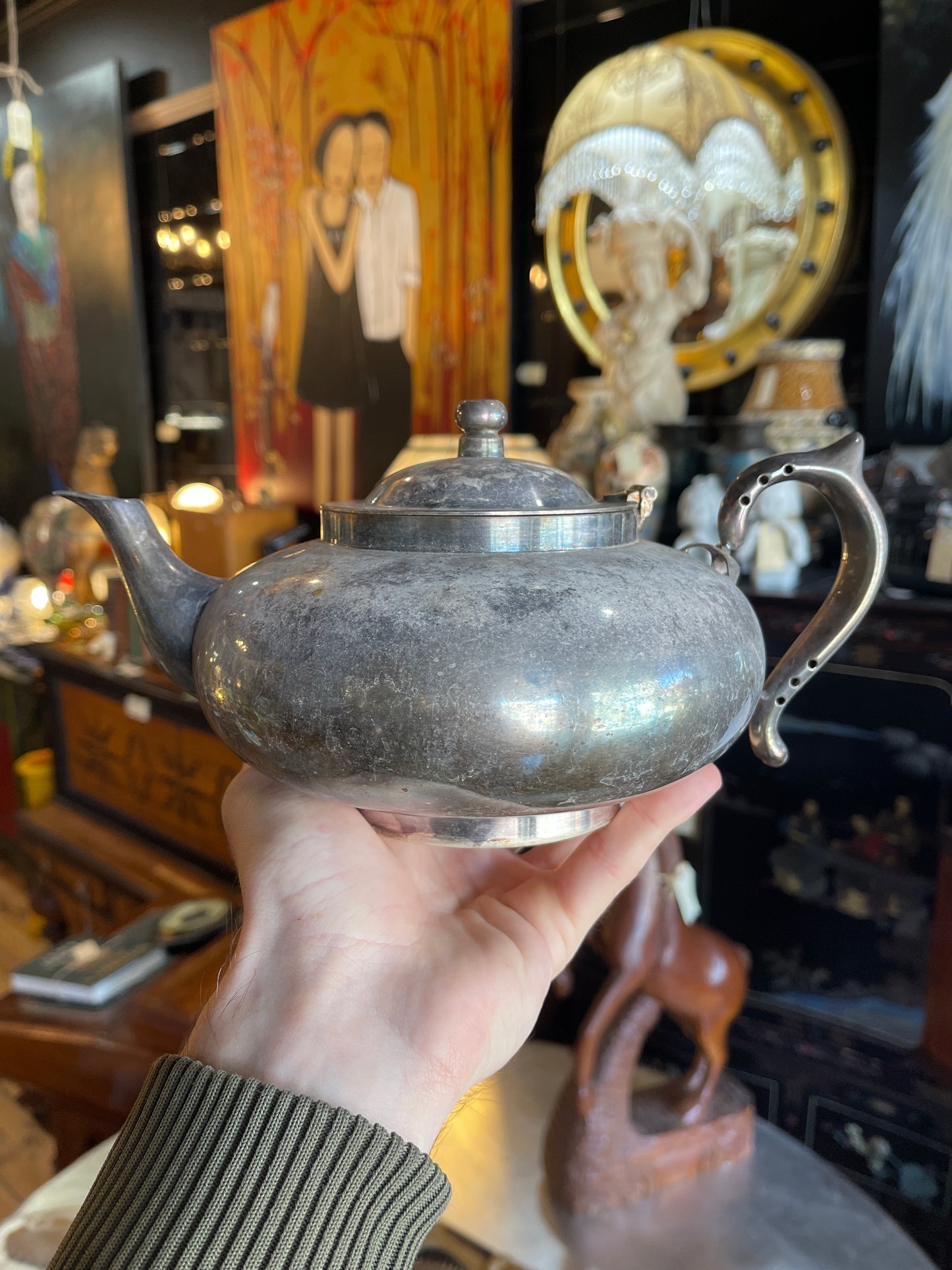 Original c.1920s Rober Perfect Teapot Silver Plated