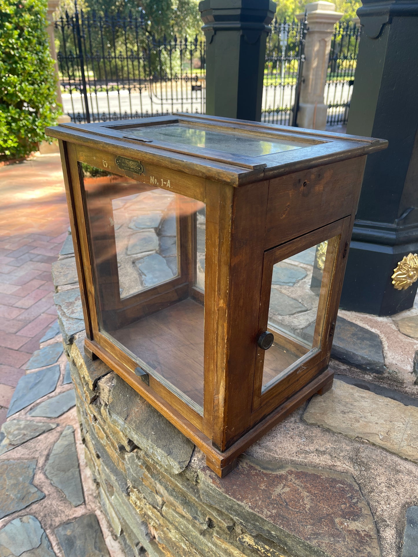 Antique Display Cabinet with 3 Doors