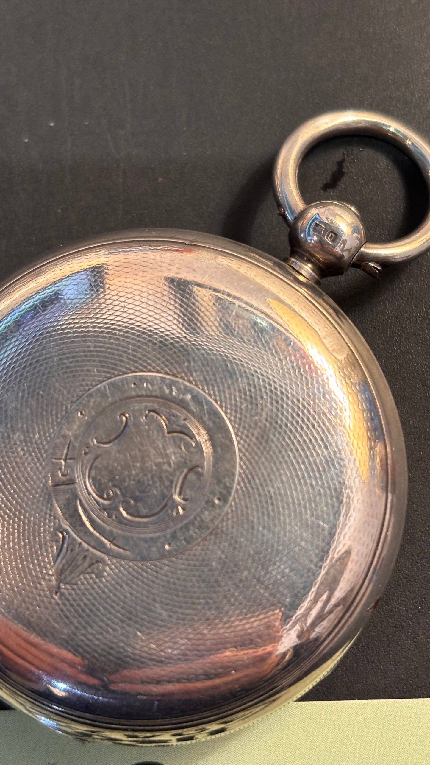 Antique 1890 Sterling Silver Pocket Watch – Birmingham Hallmarked, W.E. Maker – Untested, No Key