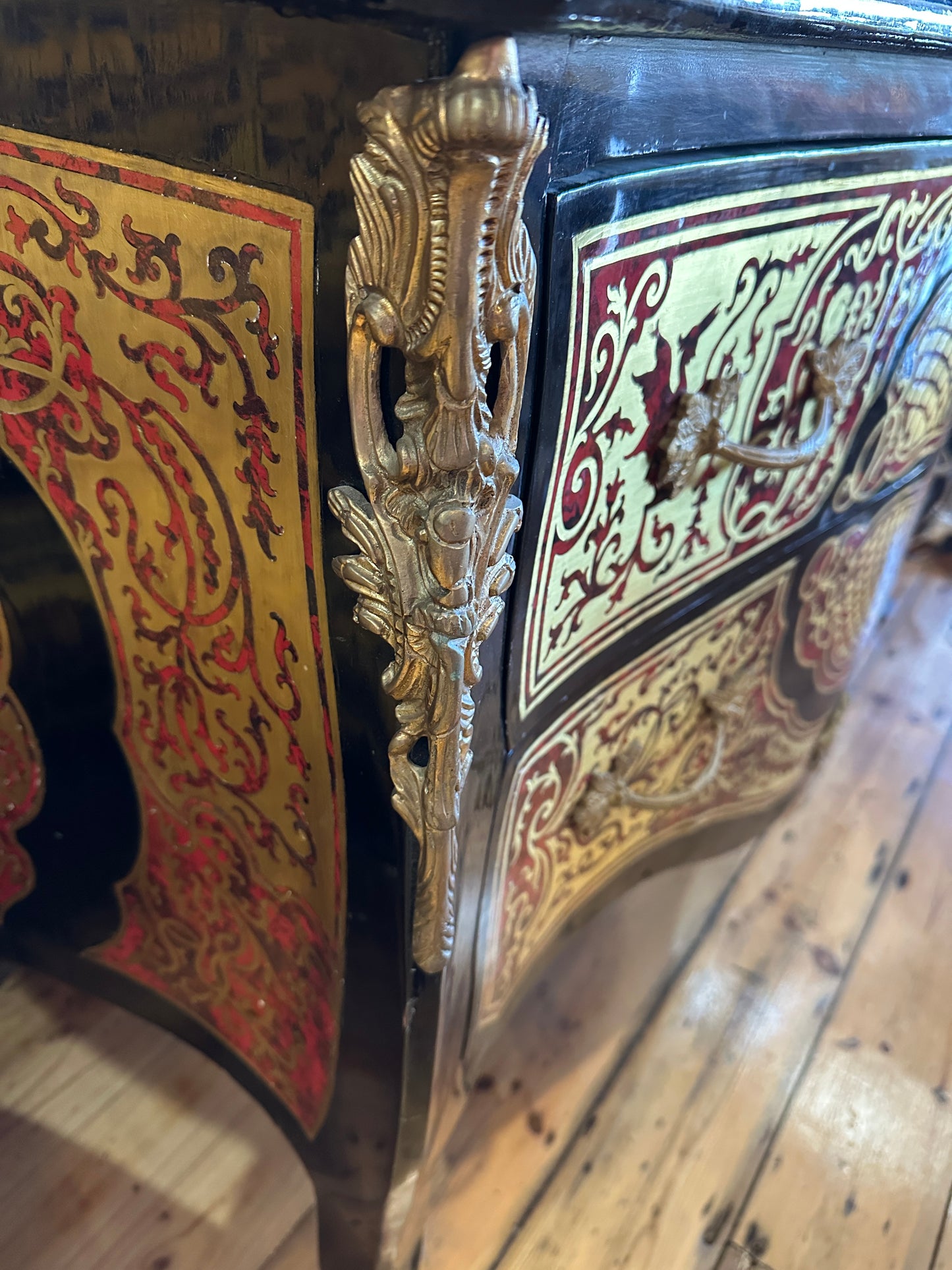Baroque Boulle/ Louis XIV style chest of drawers or commode