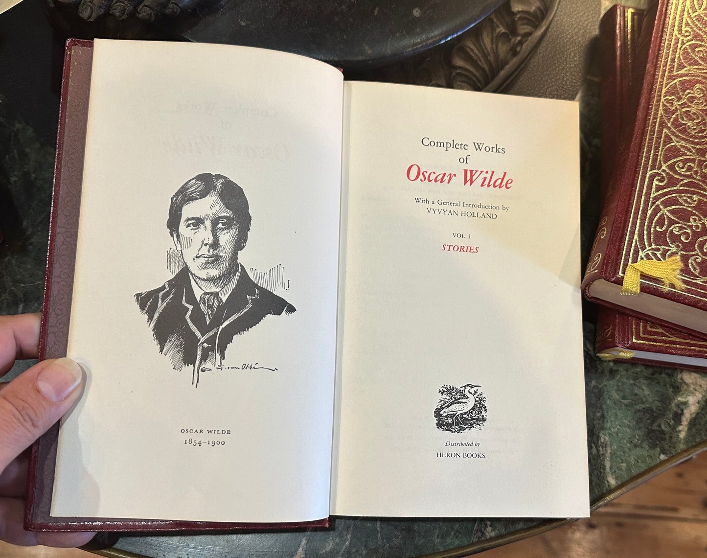 Three Volumes Complete Works of Oscar Wilde, Heron Books 1966