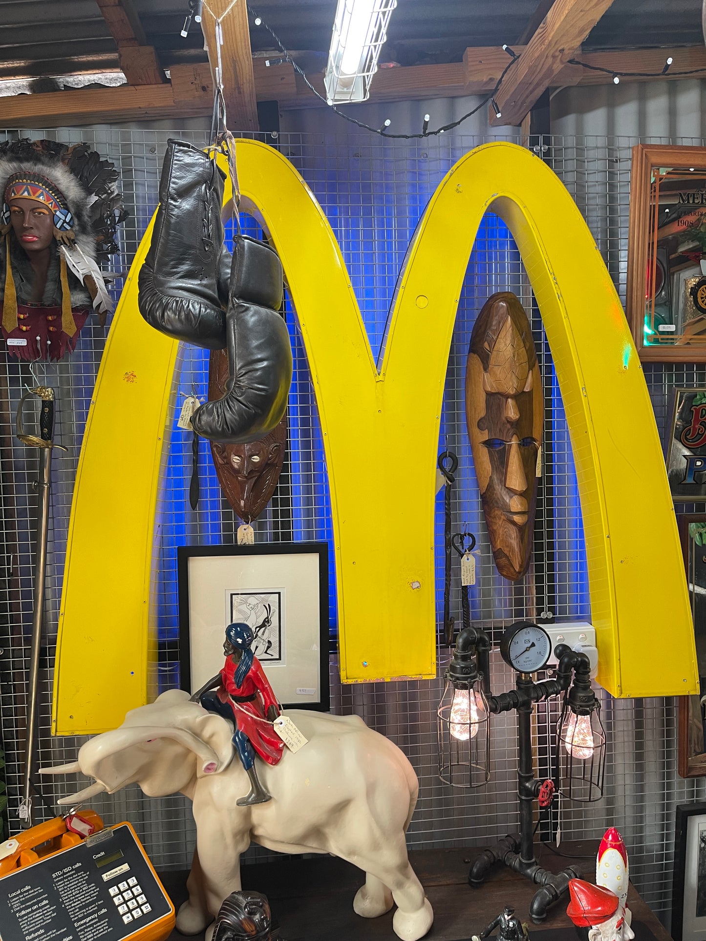 Original Rare McDonald’s Golden Arches Lightbox Sign