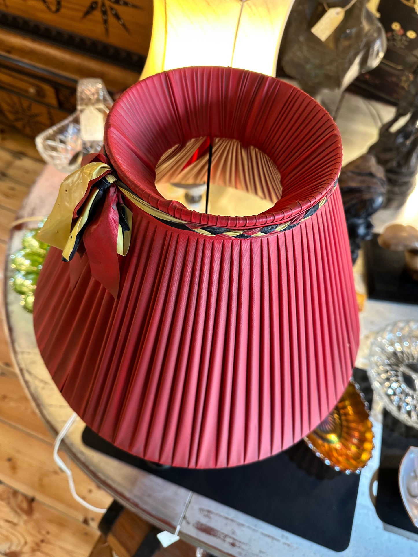 Persian Lady Lamp with Shade, 1950s