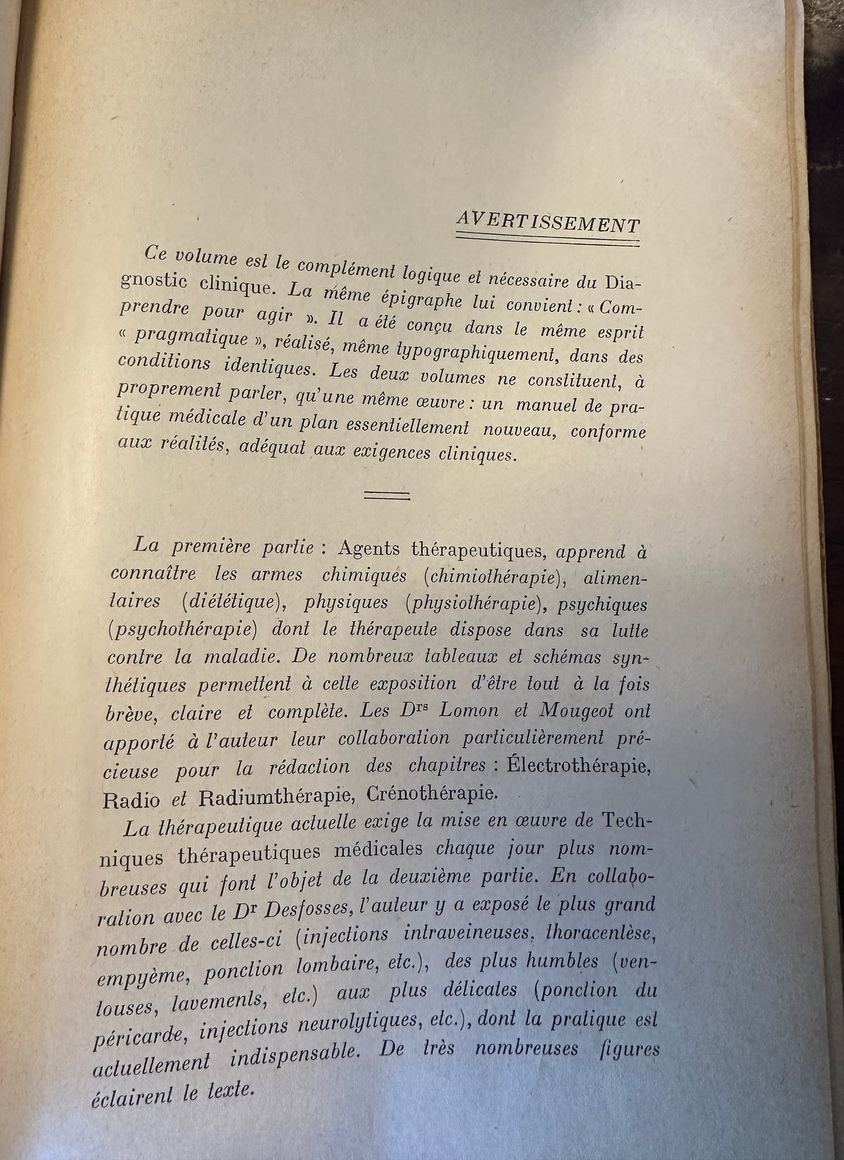 Antique 1920s French Medical Books - Thérapeutique Clinique by Dr. A. Martinet (Vols 1 & 2 Complete Set)