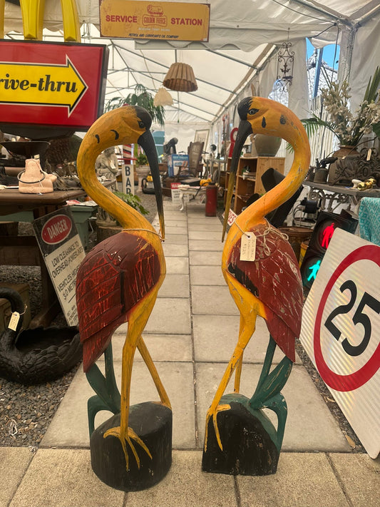 Bird statue (Timber-carved) Sold Separately