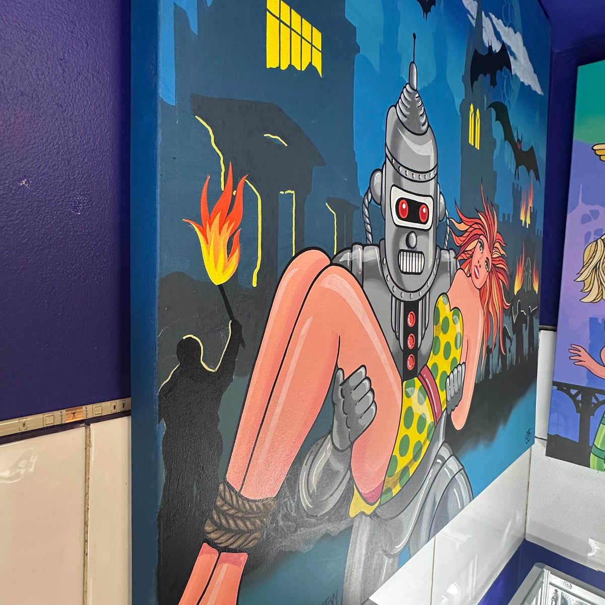 Original painting “Frankensteins Automaton” by Graham Shaw, 2018
