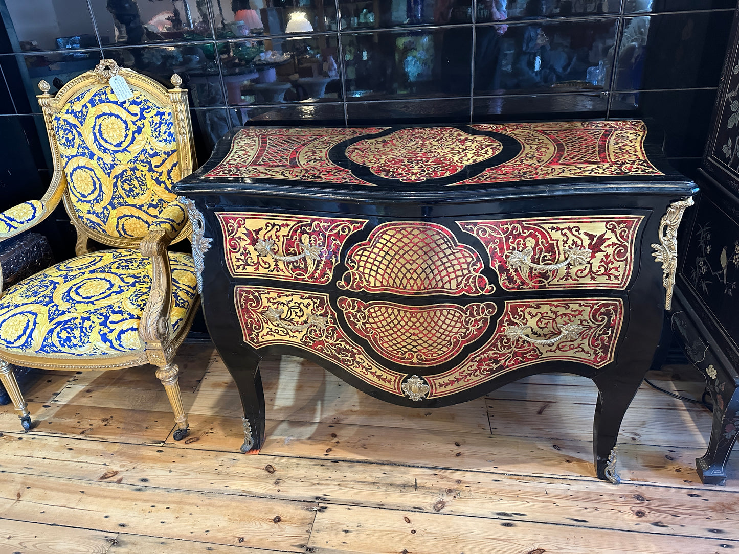 Baroque Boulle/ Louis XIV style chest of drawers or commode