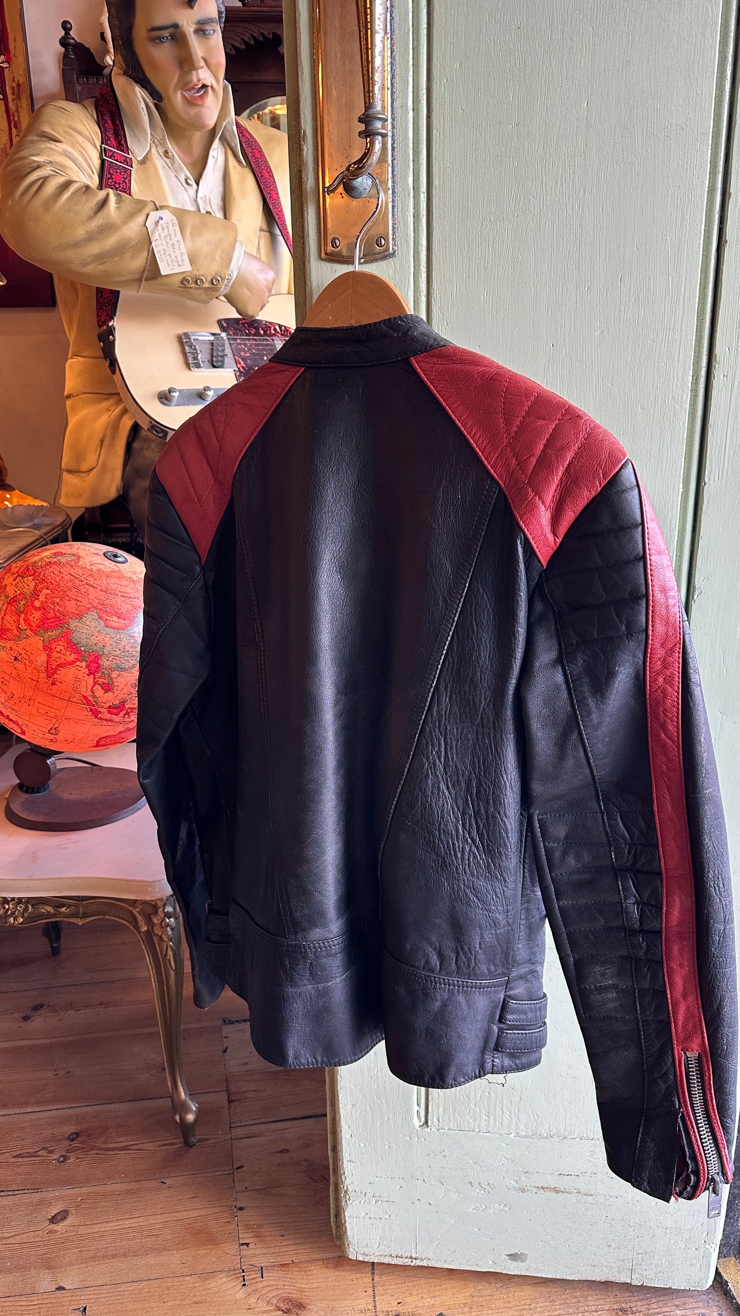 Vintage Leather Motorcycle Jacket